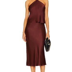 Anime Bing Bar Skirt in Burgundy